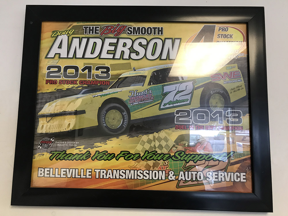 Doug Anderson picture thanking for 2013 sponsorship