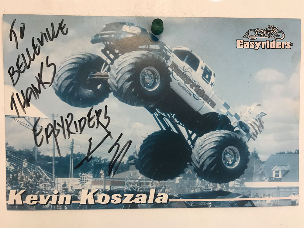 picture from an Easyriders event signed with thanks from Kevin Koszala